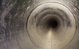 Clean sewer pipe