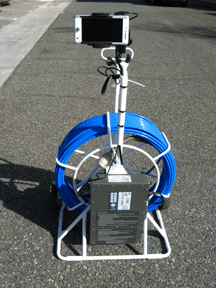 Industrial sewer camera spindle